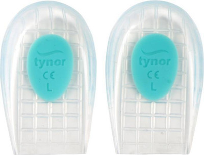Tynor Heel Cushion Silicon (Pair) Heel Support (L, White)