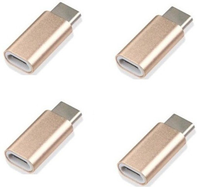 BB4 PACK OF 4 Micro USB to type C METAL CONVERTER for charging CABLE USB Adapter(Gold)
BB4 PACK OF 4 Micro USB to type C METAL CONVERTER for charging CABLE USB Adapter(Gold)