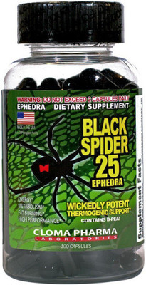 CLOMA PHARMA Black Spider 100 caps(100 No)