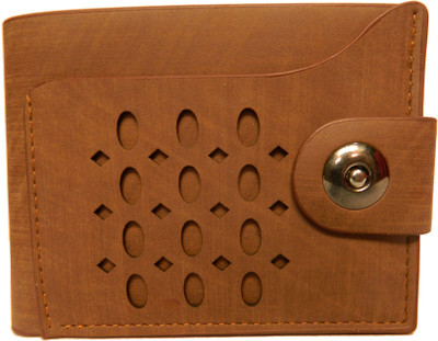 Touch India Men Brown Artificial Leather Wallet(4 Card Slots)