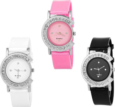 ReniSales New Stylish Diamond Studded Dial Half Moon Shape Combo Watch For Women And Girl Watch - For Girls
ReniSales New Stylish Diamond Studded Dial Half Moon Shape Combo Watch For Women And Girl Watch - For Girls