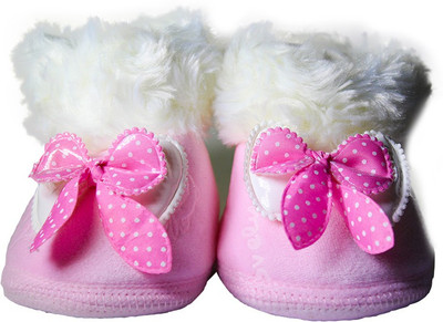 Guchu E7-BT4-P Booties(Toe to Heel Length - 14 cm Pink)