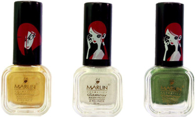 Marlin Eye Glamour Waterproof Eye Liner 30 ml(Gold, White, Green)