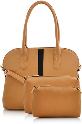 Très Chic Shoulder Bag(Brown, Black), Black;brown