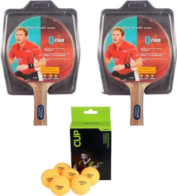 Cosco Stiga 2 Orion Table Tennis Bat With Cup Ball Table Tennis Kit