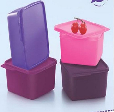 Tupperware keep 4 4 Containers Lunch Box(1200 ml), Multicolor