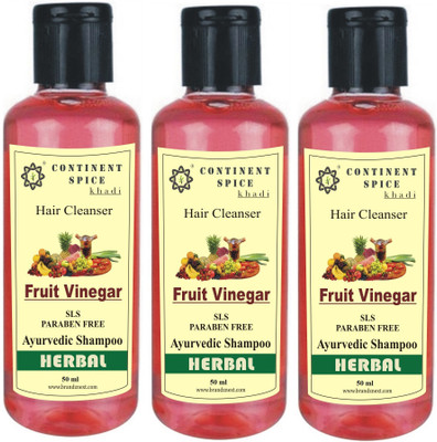 Continent Spice Khadi Fruit Vinegar Herbal Hair Cleanser (50ml) Pack of 3 -(SLS-Paraben Free) CS682005(50 ml)
Continent Spice Khadi Fruit Vinegar Herbal Hair Cleanser (50ml) Pack of 3 -(SLS-Paraben Free) CS682005(50 ml)