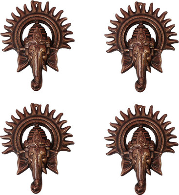 FABZONE Set Of 4 Wall Hanging Lord Ganesh Handicraft Decorative Diwali Puja Vastu Figurine - Pooja Gift Item & Mandir / Temple / Home / Office Decorative Showpiece - 23 cm(Cast Iron, Brown)
FABZONE Set Of 4 Wall Hanging Lord Ganesh Handicraft Decorative Diwali Puja Vastu Figurine - Pooja Gift Item & Mandir / Temple / Home / Office Decorative Showpiece - 23 cm(Cast Iron, Brown)