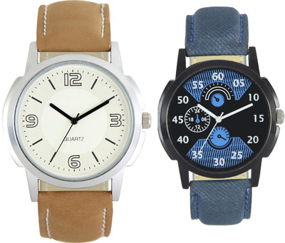 Codice Mens watches combo of 2 Boss135 Leather Strap Low Price Watch - For Men