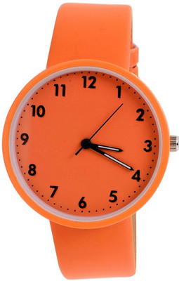 On Time Octus Designer Orange Watch - For Girls