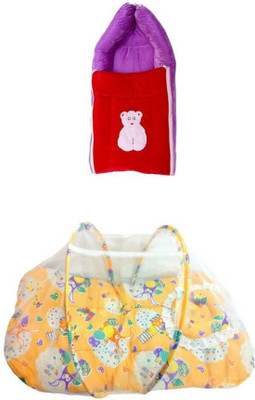 SpringLoom 3 IN 1 SLEEPING BAG & BABY BEDDING SET (BABY GIFT COMBO) 43 (Multicolor)(Multicolor)