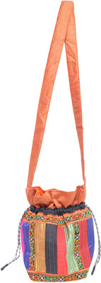 INDICRAFTS STUDIO TITLI Sling Bag(Brown, 12 L)