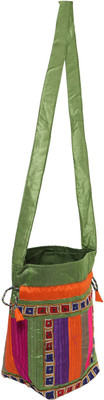 INDICRAFTS STUDIO TITLI Shoulder Bag(Green, 12 L)