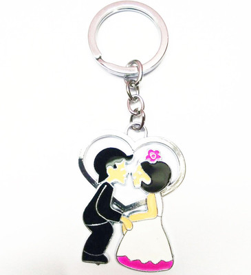 Prime Key Chain Metal Key Ring Couple Romantic Heart Key Chain Key Chain