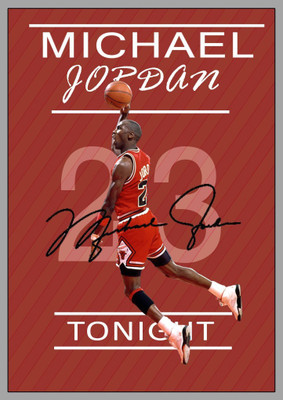 Akhuratha michael-jordon Wall Poster Paper Print(18 inch X 12 inch, Rolled)