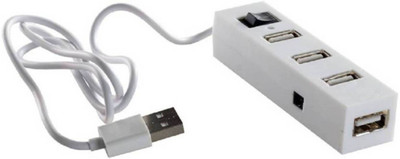 Technuv USB HUB FOR PC/LAPTOP USB Adapter(White)