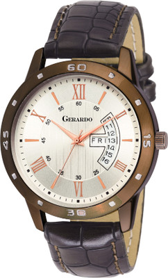 Gerardo GRD-BRWNWHT-DD-1004 Watch - For Men