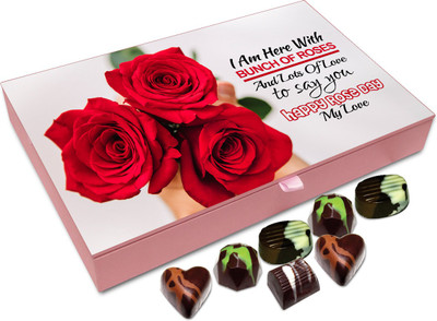 Chocholik Rose Day Gift Box - I Am Here With Bunch Of Roses And Lots Of Love For You Chocolate Box - 12pc Truffles(144 g)
Chocholik Rose Day Gift Box - I Am Here With Bunch Of Roses And Lots Of Love For You Chocolate Box - 12pc Truffles(144 g)