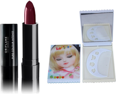 Oriflame Sweden Pure Colour Intense Lipstick (Baked Brick - 30824) With Mirror Comb(Set of 3)
Oriflame Sweden Pure Colour Intense Lipstick (Baked Brick - 30824) With Mirror Comb(Set of 3)