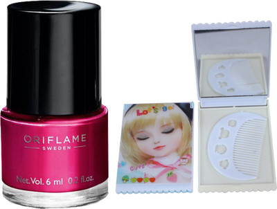 Oriflame Sweden Pure Colour Polish Mini (Hot Fuschia - 30797) With Mirror Comb(Set of 3)
Oriflame Sweden Pure Colour Polish Mini (Hot Fuschia - 30797) With Mirror Comb(Set of 3)
