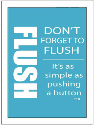 Flush-Blue Paper Print(11.69 inch X 8.27 inch, Framed)