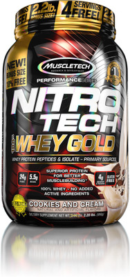 Muscletech Performance Series Nitrotech 100% Whey Gold Whey Protein(999 g, Cookies and Cream)
Muscletech Performance Series Nitrotech 100% Whey Gold Whey Protein(999 g, Cookies and Cream)