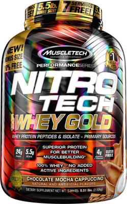 Muscletech Performance Series Nitrotech 100% Whey Gold Whey Protein(2.5 kg, Chocolate Mocha Cappuccino)
Muscletech Performance Series Nitrotech 100% Whey Gold Whey Protein(2.5 kg, Chocolate Mocha Cappuccino)