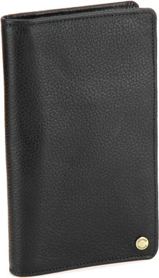 Hidesign Men Black Genuine Leather Wallet(14 Card Slots)