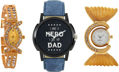 Codice Mens and Women Couple watch combo of 3 Golden Diamond115 Leather Strap Couple watch Watch - For Men & Women
Codice Mens and Women Couple watch combo of 3 Golden Diamond115 Leather Strap Couple watch Watch - For Men & Women