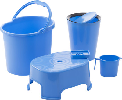 Varmora ultramorden design Bathroom Accessories 5 Pcs Set Blue (Balti 17.5 ltr, Round Waste Container 8.5 Ltr, Mug 1 ltr, Soap Dish, Comfort Stool, Blue 20 L Plastic Bucket(Blue)
Varmora ultramorden design Bathroom Accessories 5 Pcs Set Blue (Balti 17.5 ltr, Round Waste Container 8.5 Ltr, Mug 1 ltr, Soap Dish, Comfort Stool, Blue 20 L Plastic Bucket(Blue)