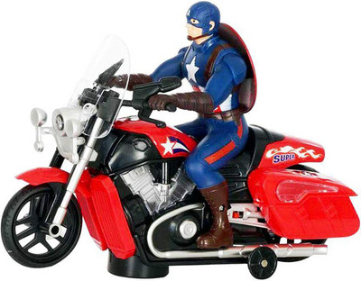 Tipi Tipi Tap Avengers Captain America Bike Toy With 3D Lights and Music(Multicolor)
Tipi Tipi Tap Avengers Captain America Bike Toy With 3D Lights and Music(Multicolor)