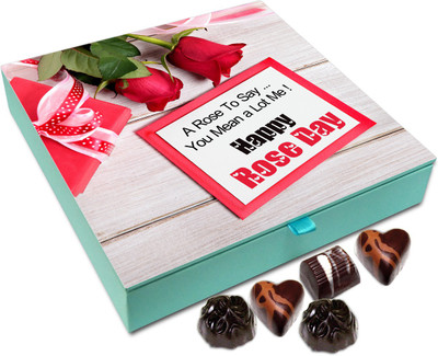 Chocholik Rose Day Gift Box - A Rose To Say That You Mean A Lot To Me Chocolate Box - 9pc Truffles(108 g)
Chocholik Rose Day Gift Box - A Rose To Say That You Mean A Lot To Me Chocolate Box - 9pc Truffles(108 g)