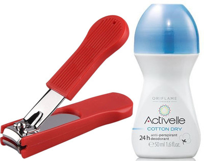 Oriflame Sweden Activelle Anti-perspirant 24h Deodorant Cotton Dry 50ml (25281) With Nail Cutter(Set of 2)
Oriflame Sweden Activelle Anti-perspirant 24h Deodorant Cotton Dry 50ml (25281) With Nail Cutter(Set of 2)