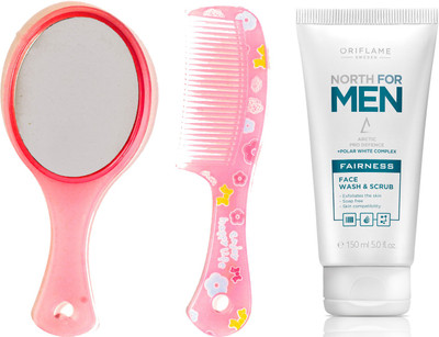 Oriflame Sweden North For Men Fairness Face Wash & Scrub (32666) With Mirror Comb Set(Set of 3)
Oriflame Sweden North For Men Fairness Face Wash & Scrub (32666) With Mirror Comb Set(Set of 3)
