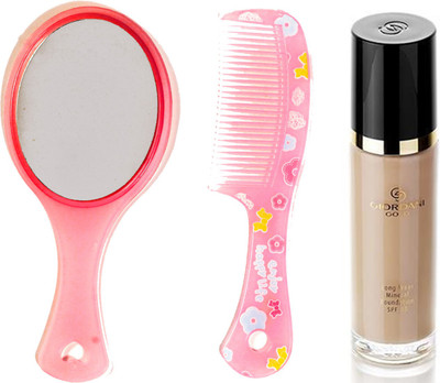 Oriflame Sweden Giordani Gold Long Wear Mineral Foundation SPF 15 30ml (Light Ivory - 31804) Wth Mirror Comb Set(Set of 3)
Oriflame Sweden Giordani Gold Long Wear Mineral Foundation SPF 15 30ml (Light Ivory - 31804) Wth Mirror Comb Set(Set of 3)