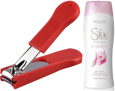 Oriflame Sweden Silk Beauty White Glow Body Lotion 200ml (23555) With Nail Cutter(Set of 2)
Oriflame Sweden Silk Beauty White Glow Body Lotion 200ml (23555) With Nail Cutter(Set of 2)