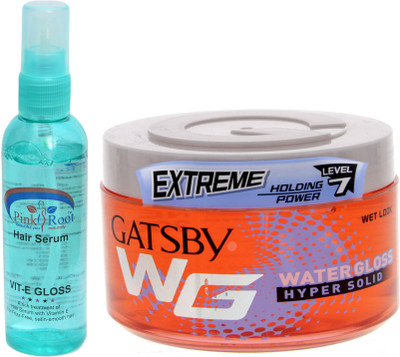 Pink Root Hair Serum and GATSBY Extreme Holding Power Level 7 WG (WATER GLOSS) HYPER SOLID Pack of 2(Set of 2)
Pink Root Hair Serum and GATSBY Extreme Holding Power Level 7 WG (WATER GLOSS) HYPER SOLID Pack of 2(Set of 2)