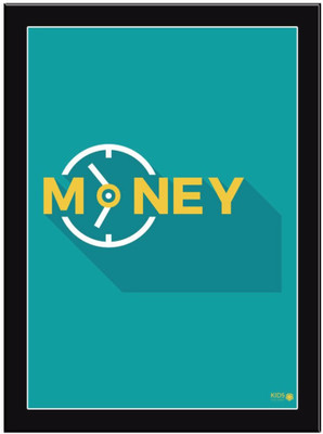 Money Paper Print(11.69 inch X 8.27 inch, Framed)