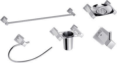 Aiken Deluxe Towel Rod, Soap Dish, Napkin Ring, Robe Hook, Tumbler Holder(Silver)
Aiken Deluxe Towel Rod, Soap Dish, Napkin Ring, Robe Hook, Tumbler Holder(Silver)