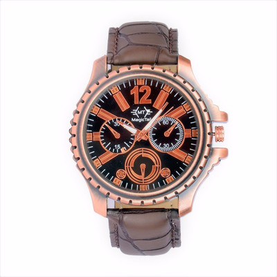 MagicTail MagicTail002 Brown Leather Strap Black Shineable Dial For Boys Watch - For Boys
MagicTail MagicTail002 Brown Leather Strap Black Shineable Dial For Boys Watch - For Boys