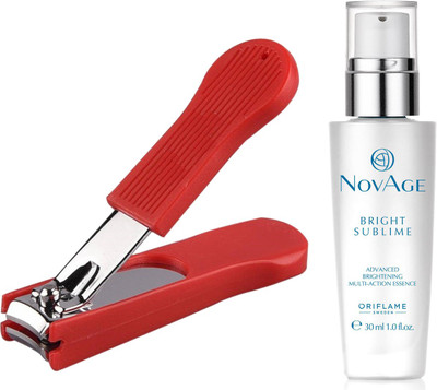 Oriflame Sweden NovAge Bright Sublime Advanced Brightening Multi-action Essence 30ml (32805) With Nail Cutter(Set of 2)
Oriflame Sweden NovAge Bright Sublime Advanced Brightening Multi-action Essence 30ml (32805) With Nail Cutter(Set of 2)