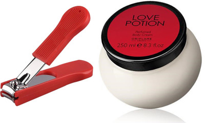 Oriflame Sweden Love Potion Perfumed Body Cream 250ml (31779) With Nail Cutter(Set of 2)
Oriflame Sweden Love Potion Perfumed Body Cream 250ml (31779) With Nail Cutter(Set of 2)