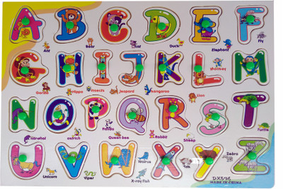 PRESENTSALE Wooden Educational Colorful Alphabet Puzzle learning pad(Multicolor)
PRESENTSALE Wooden Educational Colorful Alphabet Puzzle learning pad(Multicolor)
