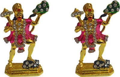 VINTAN Combo Of 2 Religious God Mahavir Hanuman/Lord Bajrangbali hanuman idol Handicraft Statue-Home Room Office Temple Mandir Murti Car Dashboard Decor Gift item. Decorative Showpiece - 5.08 cm(Gold Plated, Gold)
VINTAN Combo Of 2 Religious God Mahavir Hanuman/Lord Bajrangbali hanuman idol Handicraft Statue-Home Room Office Temple Mandir Murti Car Dashboard Decor Gift item. Decorative Showpiece - 5.08 cm(Gold Plated, Gold)