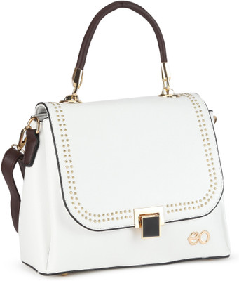 E2O Fashion Women Casual White Leatherette Sling Bag