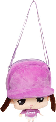 FabSeasons Girls Casual Purple Cotton Sling Bag