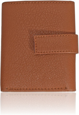 Accezory Men Tan Artificial Leather Wallet(11 Card Slots)