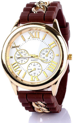 SOOMS Unique Designer GENEVA COLLECTION Chained brown Silicone Strap white BIG SIZE -40 MM DIAMETER artificial chronograph DIAL WOMEN , COLLEGE GOING GIRLS AND UNISEX Watch - For Men & Women
SOOMS Unique Designer GENEVA COLLECTION Chained brown Silicone Strap white BIG SIZE -40 MM DIAMETER artificial chronograph DIAL WOMEN , COLLEGE GOING GIRLS AND UNISEX Watch - For Men & Women