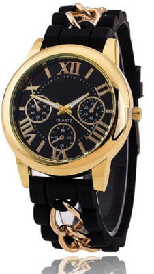 SOOMS Unique Designer GENEVA COLLECTION Chained Black Silicone Strap BLACK BIG SIZE -40 MM DIAMETER ARIFICIAL CHRONOGRAPH DIAL WOMEN , COLLEGE GOINS GIRLS AND UNISEX Watch - For Men & Women
SOOMS Unique Designer GENEVA COLLECTION Chained Black Silicone Strap BLACK BIG SIZE -40 MM DIAMETER ARIFICIAL CHRONOGRAPH DIAL WOMEN , COLLEGE GOINS GIRLS AND UNISEX Watch - For Men & Women