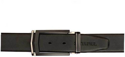 Satya Paul Men Black Genuine Leather Belt